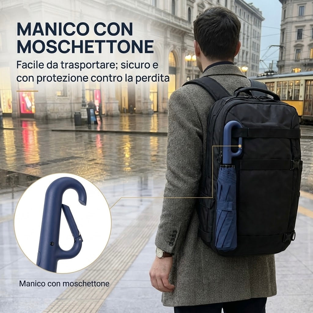 Umbrellita™ — Ombrello Pieghevole con Gancio da Borsa